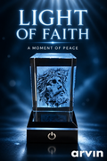 3D Crystal engraved Jesus photo