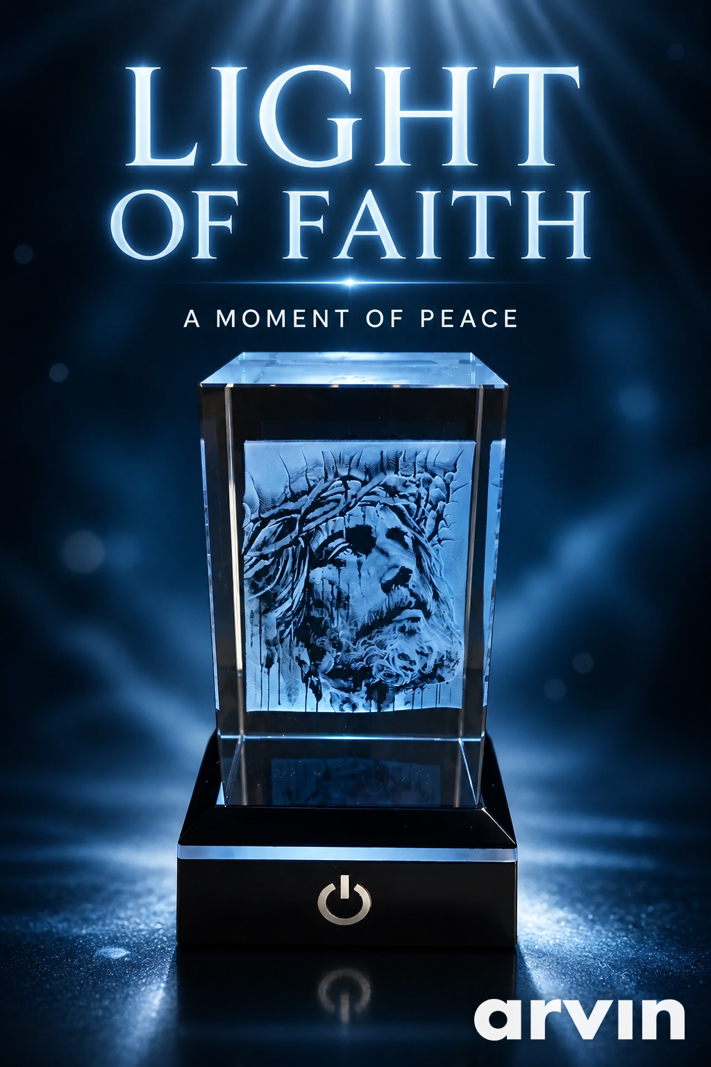 3D Crystal Photo engraved