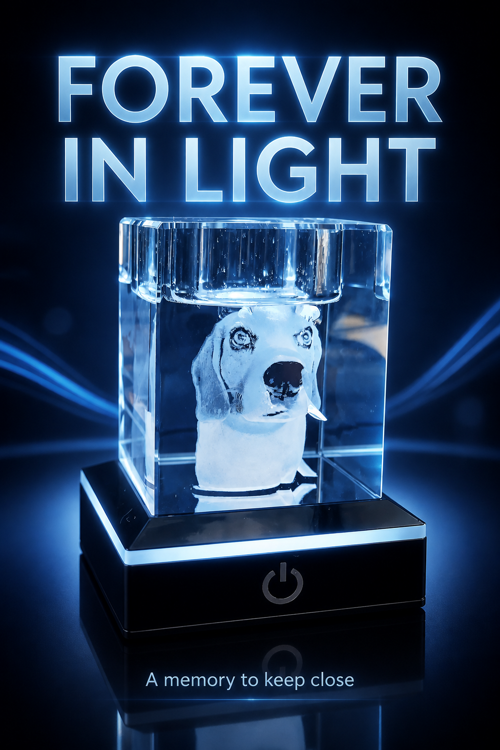 3D Crystal Photo engraved