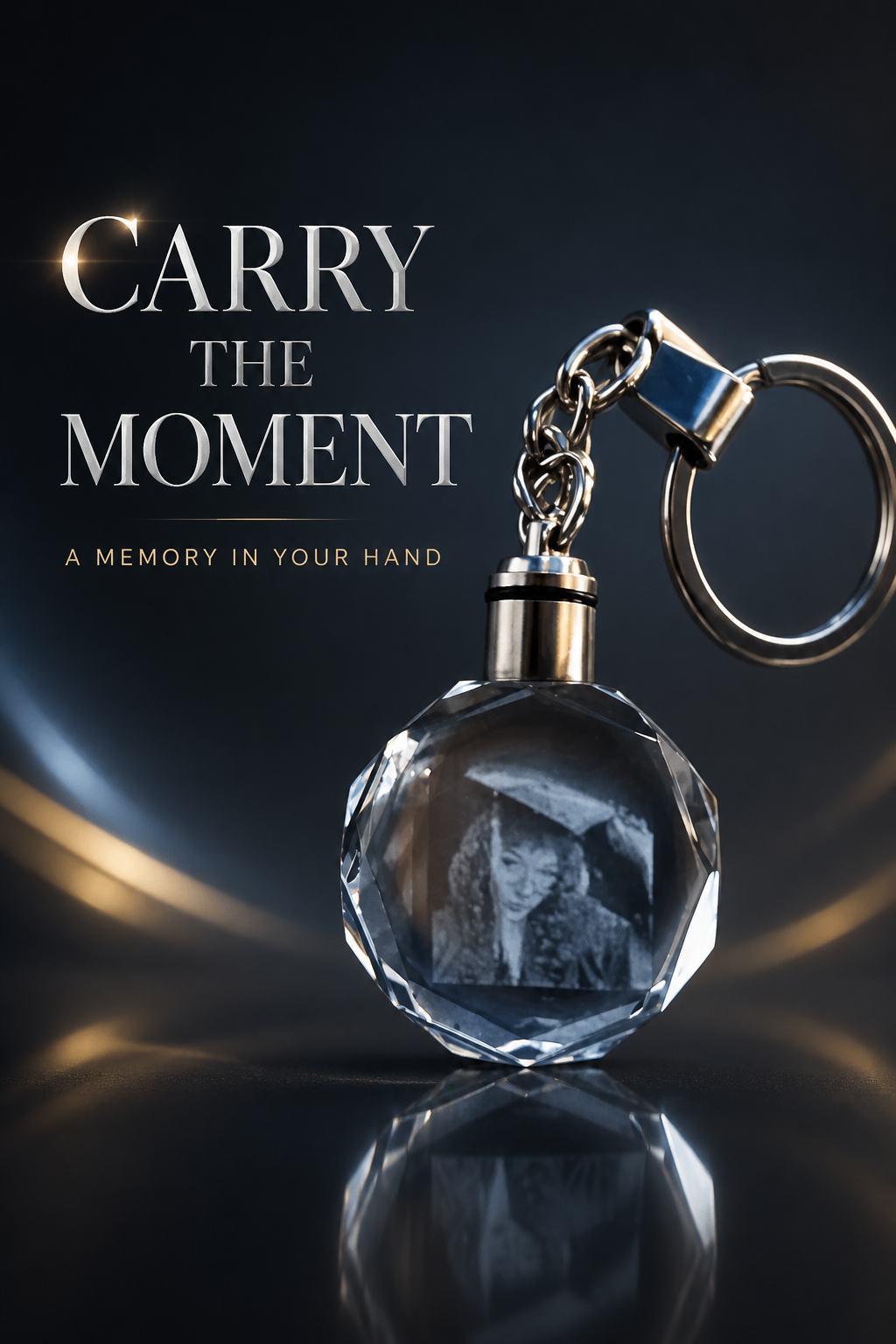 3D Crystal Photo engraved